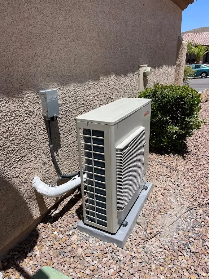 Residential air conditioning condenser unit in Moreno Valley